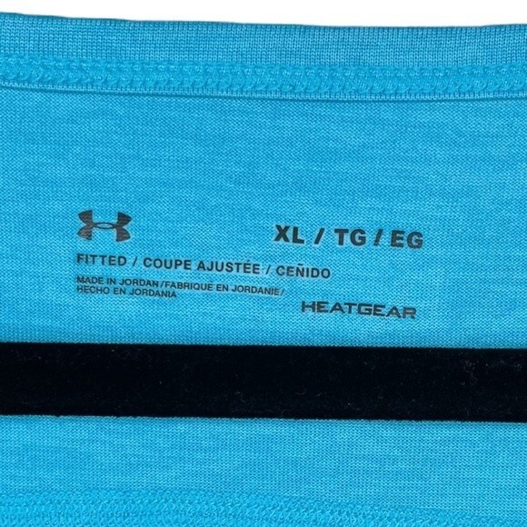 Under Armour HeatGear Tank Top sz XL * Sleeveless UA Logo Singlet Running Gym - Picture 5 of 5